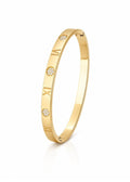 Pulsera Rígida Números Romanos con Circonitas